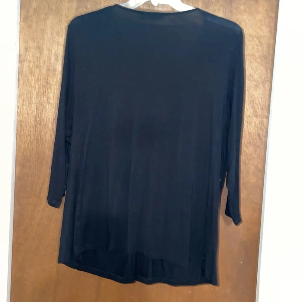 Apt 9 Black V-Neck Blouse​ - Picture 2 of 3